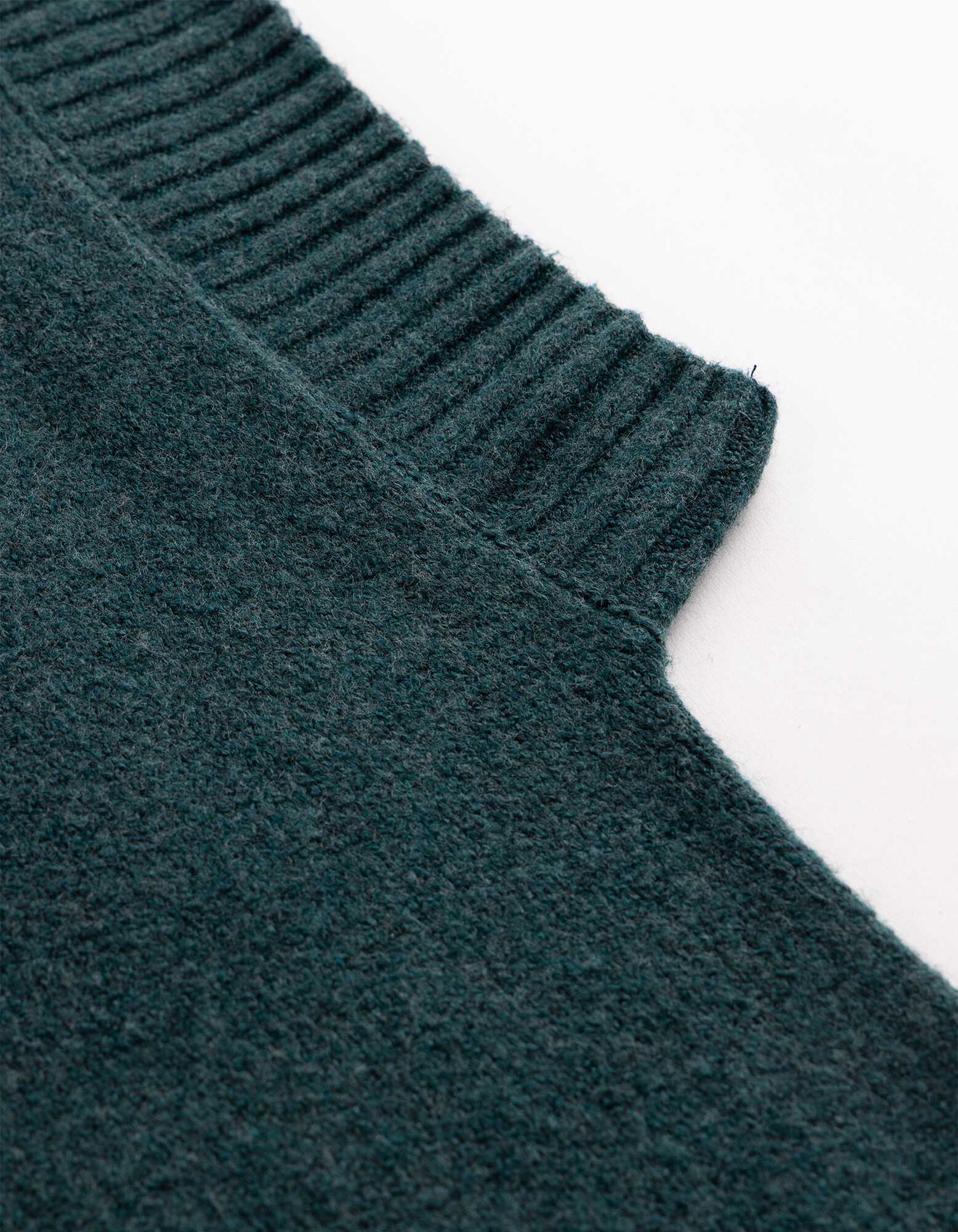 Stricktop - Rei&szlig;verschluss - Petrol