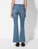 Jegginsy - Rozkloszowany krój - niebieski