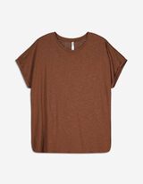 T-s&auml;rk - &uuml;hev&auml;rviline - tumepruun