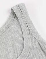 Top - Structură cu nervuri - Gri