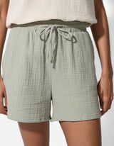 R&ouml;vidnadr&aacute;g - Muszlin - vilagos zold