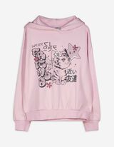Hoodie - Frontprint - rosa