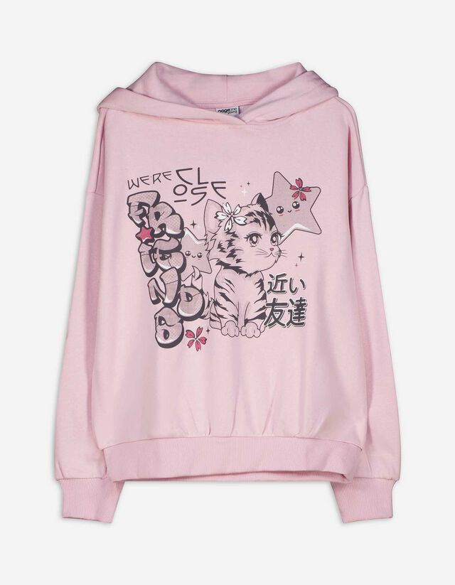 Hoodie - Frontprint - rosa