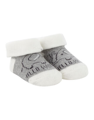 Newborn Socken mit Wording und Motiv