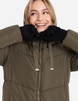 Handschuhe - Plüsch - schwarz