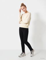 Pull-over - Encolure bateau - jaune clair