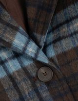 Mantel - Glencheck - hellbraun