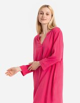 Abito blusato - LENZING™ ECOVERO™ - rosa fucsia