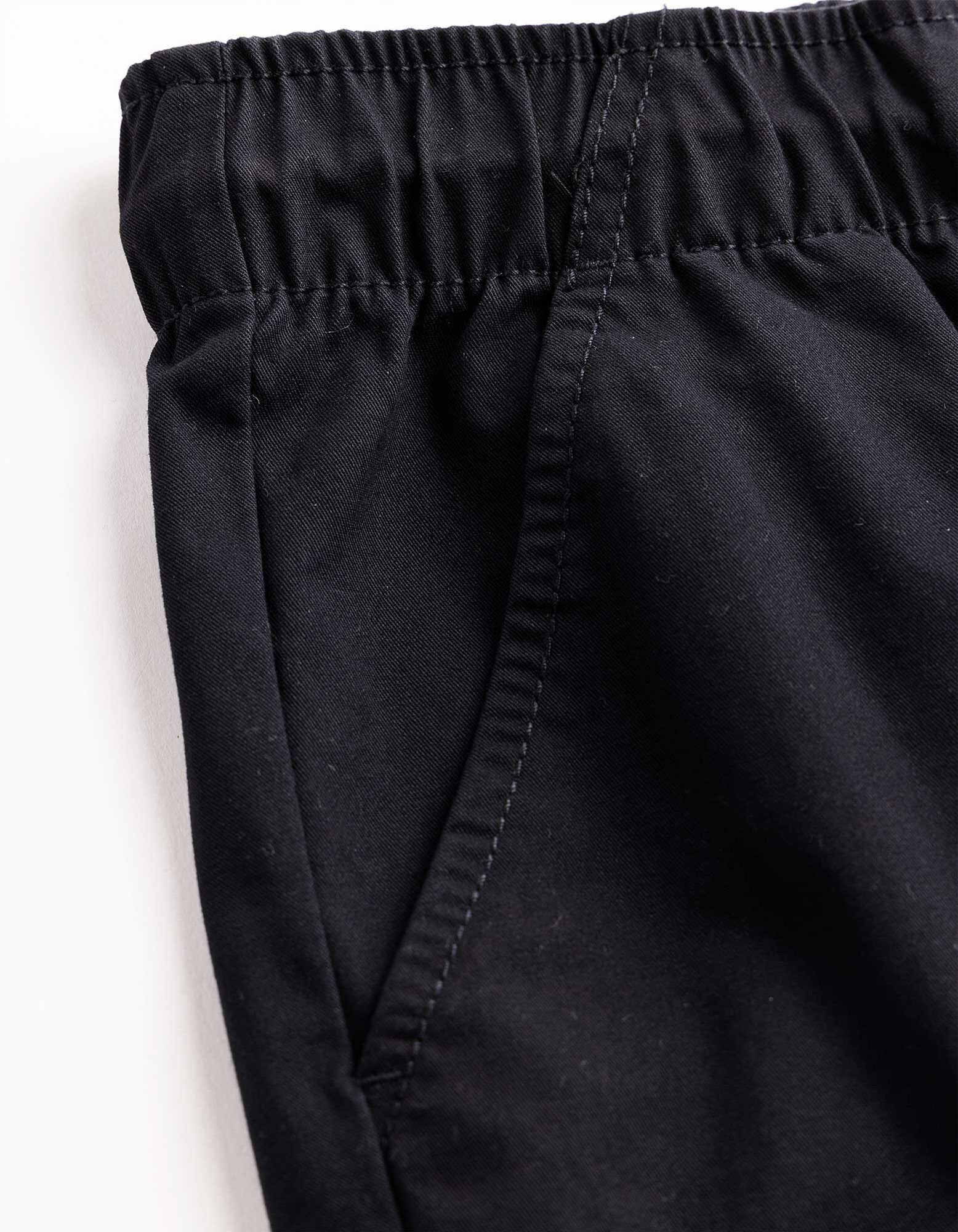 Cargo broek - Effen - Zwart