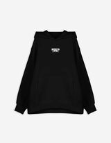 Felpa con cappuccio - Oversized Fit - nero