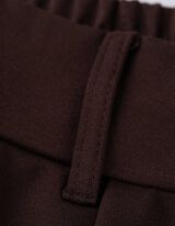 Hose - Regular Waist - dunkelbraun