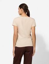 T-shirt - nadruk - bialy