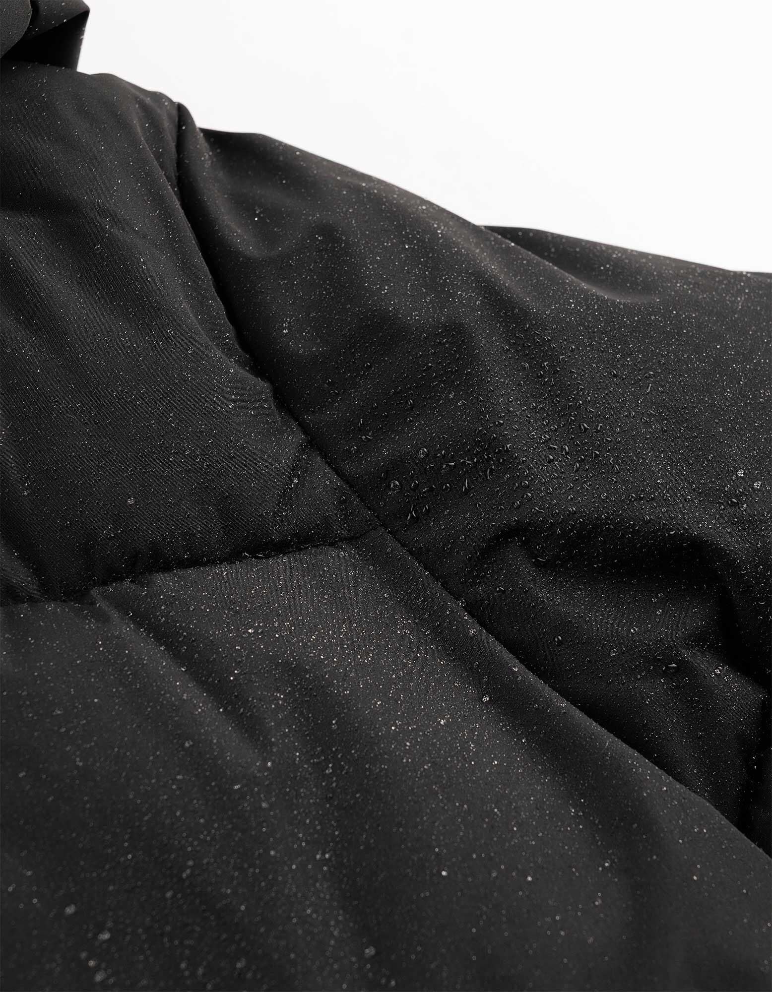 Outdoor jack - Materiaalmix - Zwart