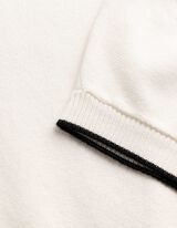 Pullover - Kurze &Auml;rmel - wei&szlig;