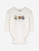 Set aus langärmeligem Body, Hose und Mütze - Geschenkset - weiß