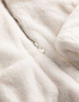 Jacke - Weiches Material - Off-White