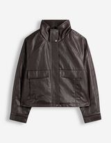 Blouson - Kunstleder - Dunkelbraun