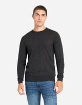 Bluză de corp cu mânecă lungă - Tricot fin - Gri inchis