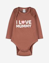Body manica lunga - Stampa - marrone chiaro