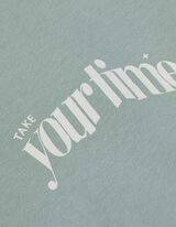 Top - Spadlá ramena - sv. zelena