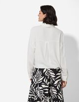 Bluza - Mje&scaron;avina lana - bijela