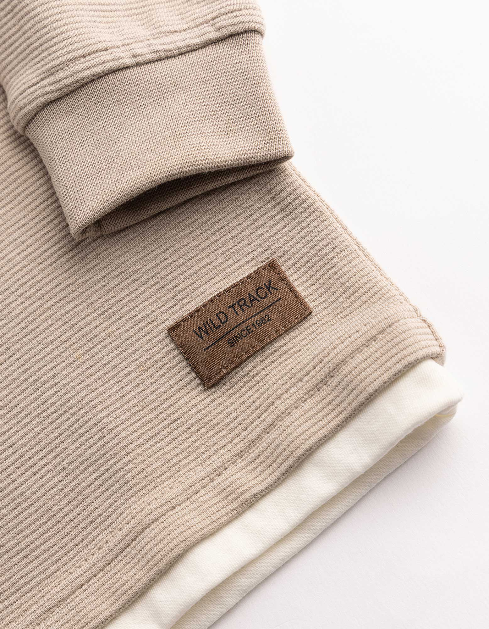 Sweatshirt - Labelpatch - Beige