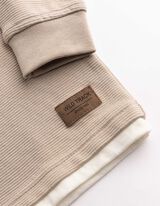 Sweatshirt - Labelpatch - Beige
