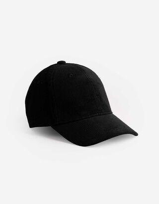 Basecap - Cord - Schwarz