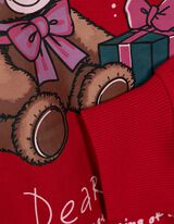 Pulover - Potisk - rdeca