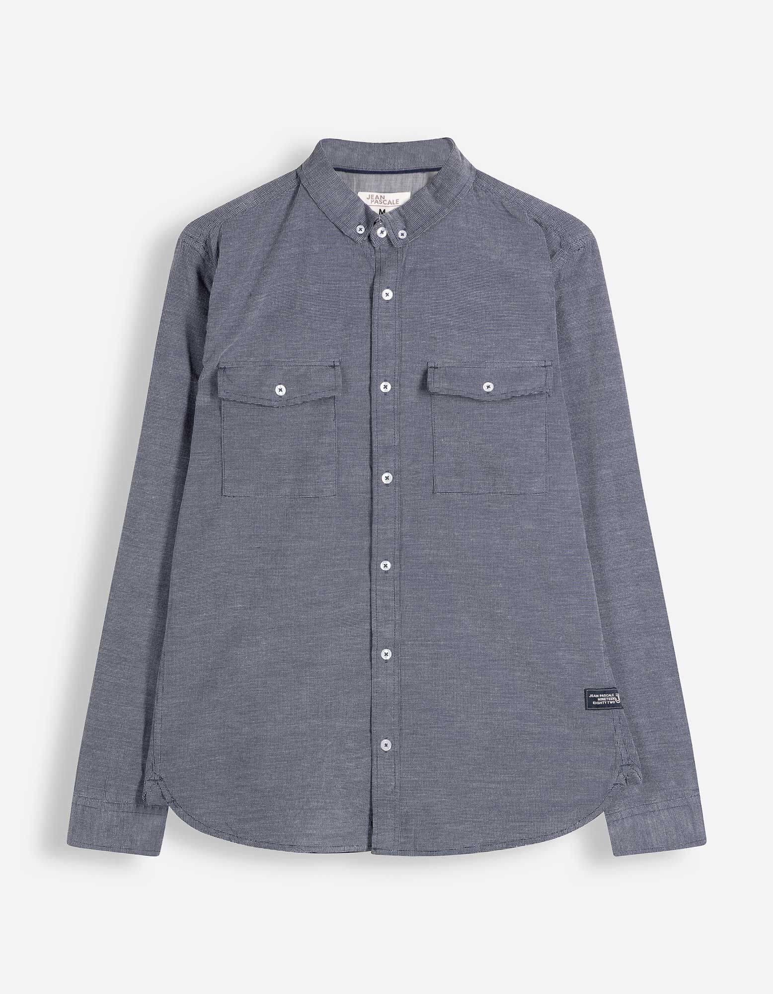 Hemd - Cord - blau