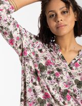 Marškinėliai ilgomis rankovėmis - Viskozės dalis - smelio spalvos