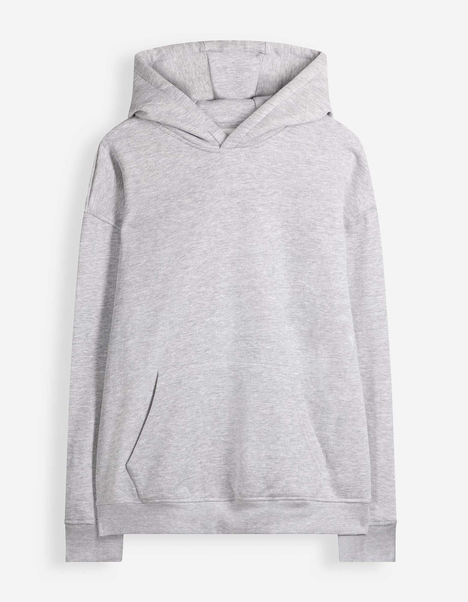 Hoodie - Oversized Fit - Hellgrau