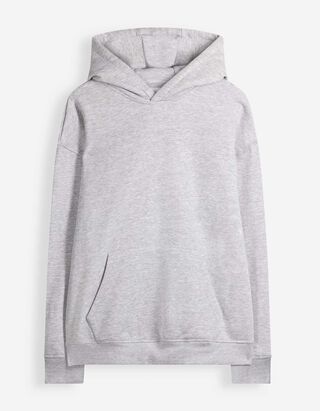 Hoodie - Oversized Fit - Hellgrau