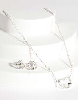 Set aus Kette und Ohrringe - 2er-Pack