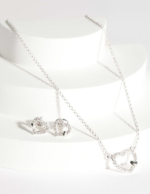Set aus Kette und Ohrringe - 2er-Pack