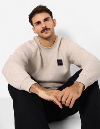 Sweatshirt - Relax Fit - Beige
