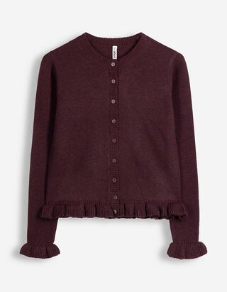 Cardigan - Knopfleiste - Lila