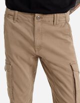 Cargo nohavice - Twill - tmavobezova