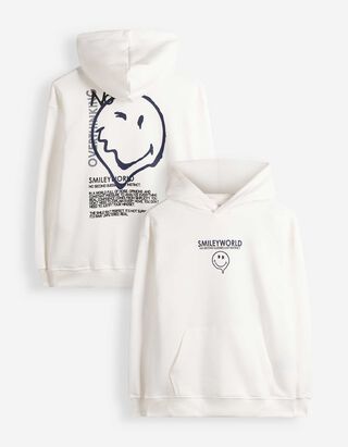Hoodie - SmileyWorld&reg; - Off-White