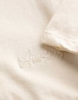 T-shirt - Borduursels - Lichtgeel