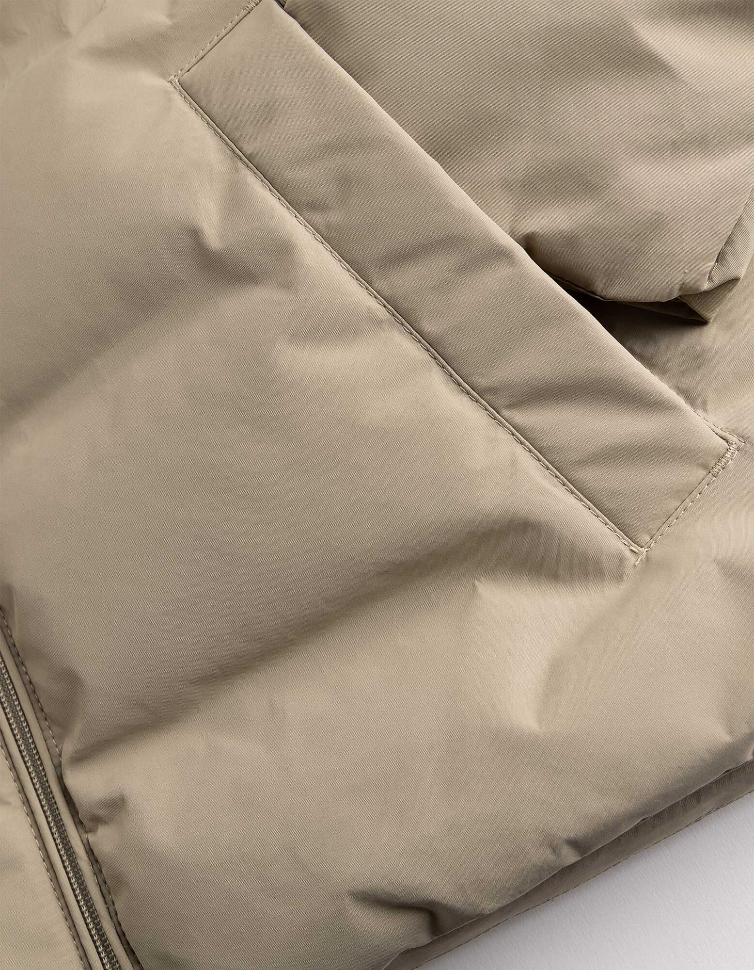 Veste matelass&eacute;e - D&eacute;perlant - beige