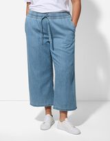 Culotte nadrág - Gumis derék - vilagoskek