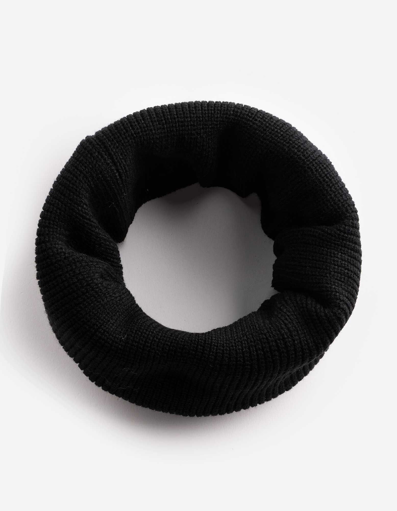 Loop-Schal - einfarbig - Schwarz
