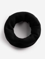 Loop-Schal - einfarbig - Schwarz