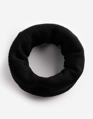Loop-Schal - einfarbig - Schwarz