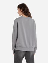 Trikotažinis megztinis - Pažeminti pečiai - pilkas