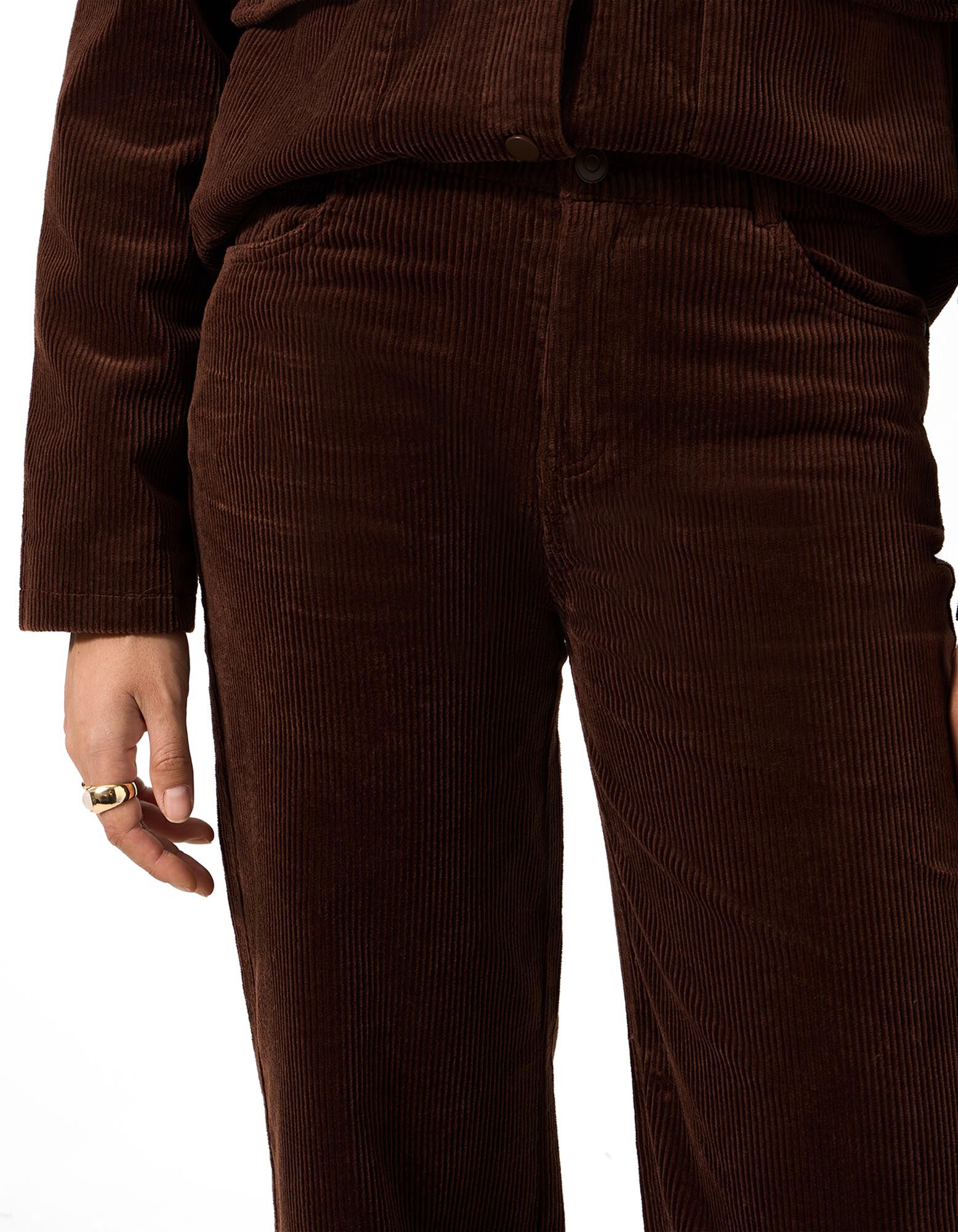 Hose - Cord - Braun