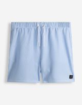 Short de bain - Rayures - bleu clair