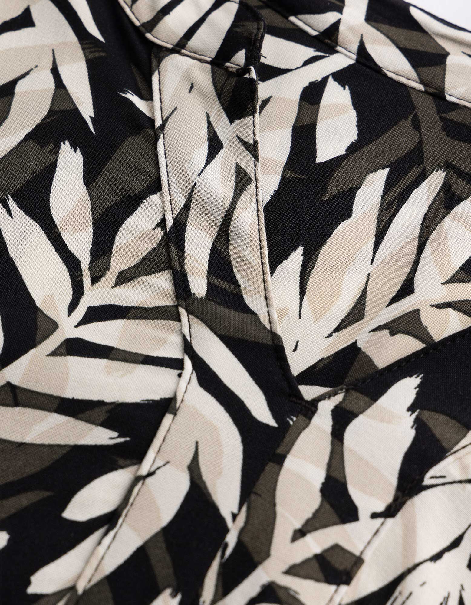 Robe - Motif all-over - noir