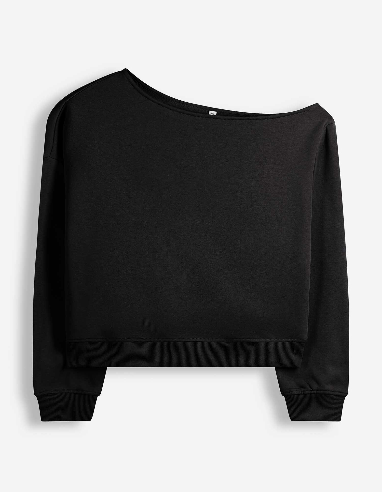 Sweatshirt - Schulterfrei - Schwarz